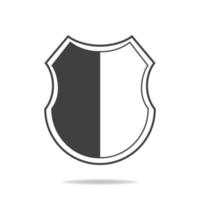 Schild-Symbol. Logo der Sicherheitsfirma. abstraktes Symbol des Schutzes. saubere und moderne vektorillustration. vektor