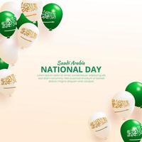 Saudiarabiens nationaldag banner för sociala medier vektor