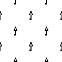 Nahtloses Muster mit schwarzer Silhouette von Schlüsselsymbolen auf weißem Hintergrund. vektorillustration für design, web, verpackungspapier, stoff, tapete. vektor