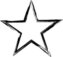 grunge star icon.vector notstern. vektor