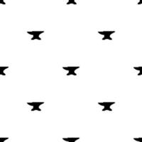 nahtloses Muster mit schwarzem Amboss. Schmied, Reparatur. vektorillustration für design, web, verpackungspapier, stoff, tapete. vektor
