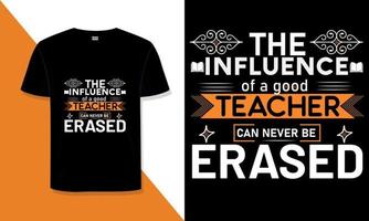 lärare typografi t-shirt design vektor