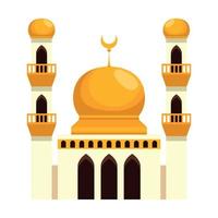 Fassade der muslimischen Moschee vektor