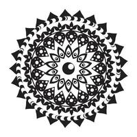 schwarze Mandala-Dekoration vektor