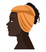 Afro junge Frau Charakter vektor