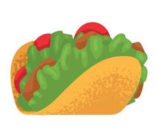 mexikanisches Taco-Essen vektor