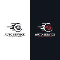 Logo-Turbo-Designs einfach und elegant. Automobil-Logo-Design-Vektor vektor