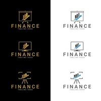 Finanzlogo-Symbol, Geschäfts- und Finanzlogo, Finanzdesign. geeignet für Firmenlogo, Druck, Digital, Symbol, Apps und andere Marketingmaterialzwecke. Logo-Set für Finanzen. vektor