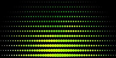mörkgrön vektorbakgrund med prickar. vektor