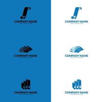 Papierdokument-Logo-Vektor. Logovektor für Softwareentwickler, Buchhaltung, Finanzunternehmen, Banken, Buchhandlungen, Buchverlage.