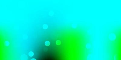 hellblauer, grüner Vektorhintergrund mit Flecken. vektor