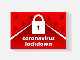 coronavirus global låssymbol vektor