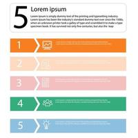 abstrakta element infographic rektangel form data vektor mall process koncept steg för strategi och information utbildning