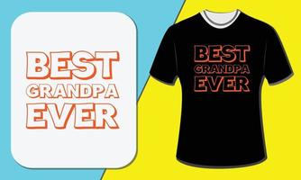 bester Opa aller Zeiten, T-Shirt-Design zum Tag der Großeltern vektor