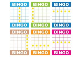 Bingo-Kartenvektoren vektor