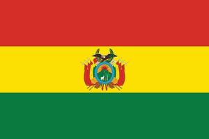 bolivias nationella flagga vektor