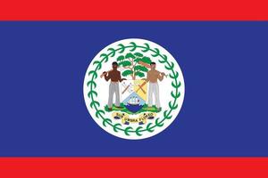 Flagge von Belize. Belize-Flagge vektor