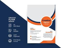 Corporate Business Flyer Layout-Design, Vektorvorlage im A4-Format. vektor