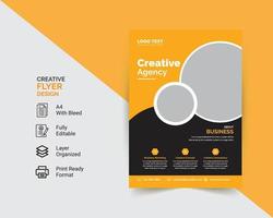 Corporate Business Flyer Design-Vektor-Vorlage vektor