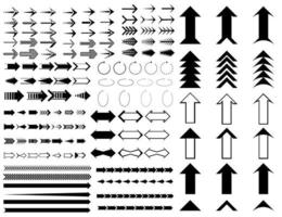 großes bündel der vintage-pfeilelementillustration. fit für web, ornament, rahmen, grenze. Vektor eps 10