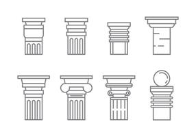 Gratis Roman Pillar Vector Ikoner # 1