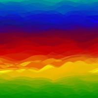 abstrakter bunter Wellenvektordesign-Regenbogenhintergrund. vektor