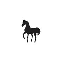 häst svarta djur silhuetter isolerade ikoner vektorillustration vektor