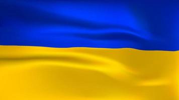 blå gul ukrainska flaggan med stop war i ukrainska bokstäver. stoppa Rysslands aggression mot Ukraina. vektor