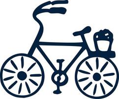 Fahrrad Symbol Skizze Faltrad Grafik Vektor Illustration Logo Design Inspiration