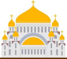 ortodoxa kyrkor ikoner. religionsbyggnader vektor