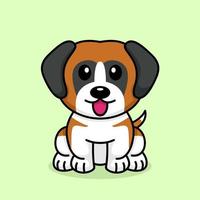 niedliche Baby-Hund-Premium-Vektor-Illustration vektor