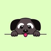 Vektor-Premium-Illustration des niedlichen Hundespähens vektor