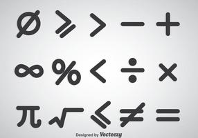 Mathe-Symbole Vektor-Sets vektor