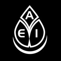 aei kreatives Kreisbuchstabe-Logokonzept. aei Briefgestaltung. vektor