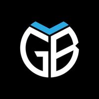 gb kreatives kreisbuchstabe-logo-konzept. GB-Briefgestaltung. vektor