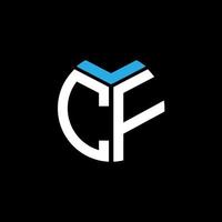 cf kreatives kreisbuchstabe-logo-konzept. vgl. Briefgestaltung. vektor