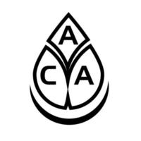 aca kreativ cirkel brev logotyp koncept. aca bokstav design. vektor