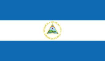 vektor illustration av nicaragua flagga.
