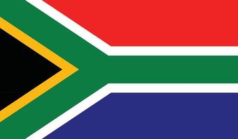 vektorillustration der südafrika-flagge. vektor