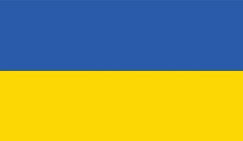 Vektor-Illustration der ukrainischen Flagge. vektor