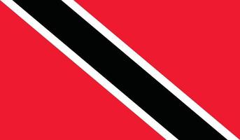 Vektorillustration der Flagge von Trinidad und Tobago. vektor