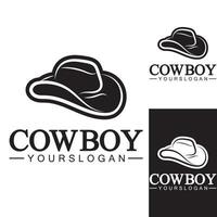 Cowboyhut-Logo-Symbol-Vektor-Design-Vorlage vektor