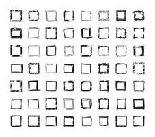 sammlung von strukturierten quadratischen rahmen vektor