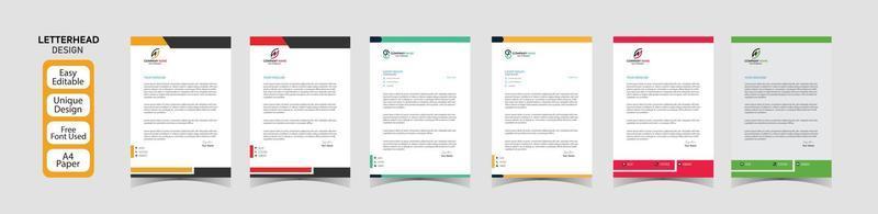 företags bunt business brevpapper design vektor