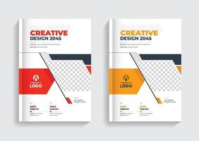 Cover-Vorlage für Unternehmensbroschüren. Corporate Cover Design Theme Layout abstrakt bunt kreatives und modernes Seitenthema vektor