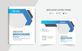 Cover-Vorlage für Unternehmensbroschüren. Corporate Cover Design Theme Layout abstrakt bunt kreatives und modernes Seitenthema vektor