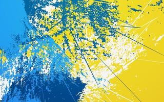 Abstract Grunge Textur blauen und gelben Hintergrund vektor