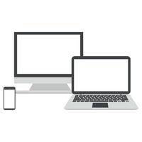 gerätesatz computer, laptop und handy vektor