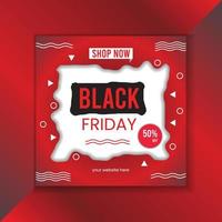 Black Friday Social Media Post Vorlage vektor