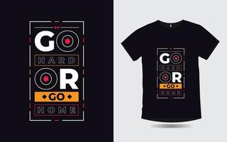 motiverande citat kreativ typografi modern t-shirt design vektor